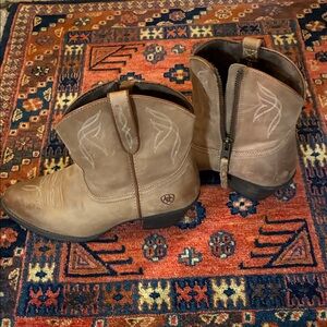 Ariat Tan Western Ankle Boots